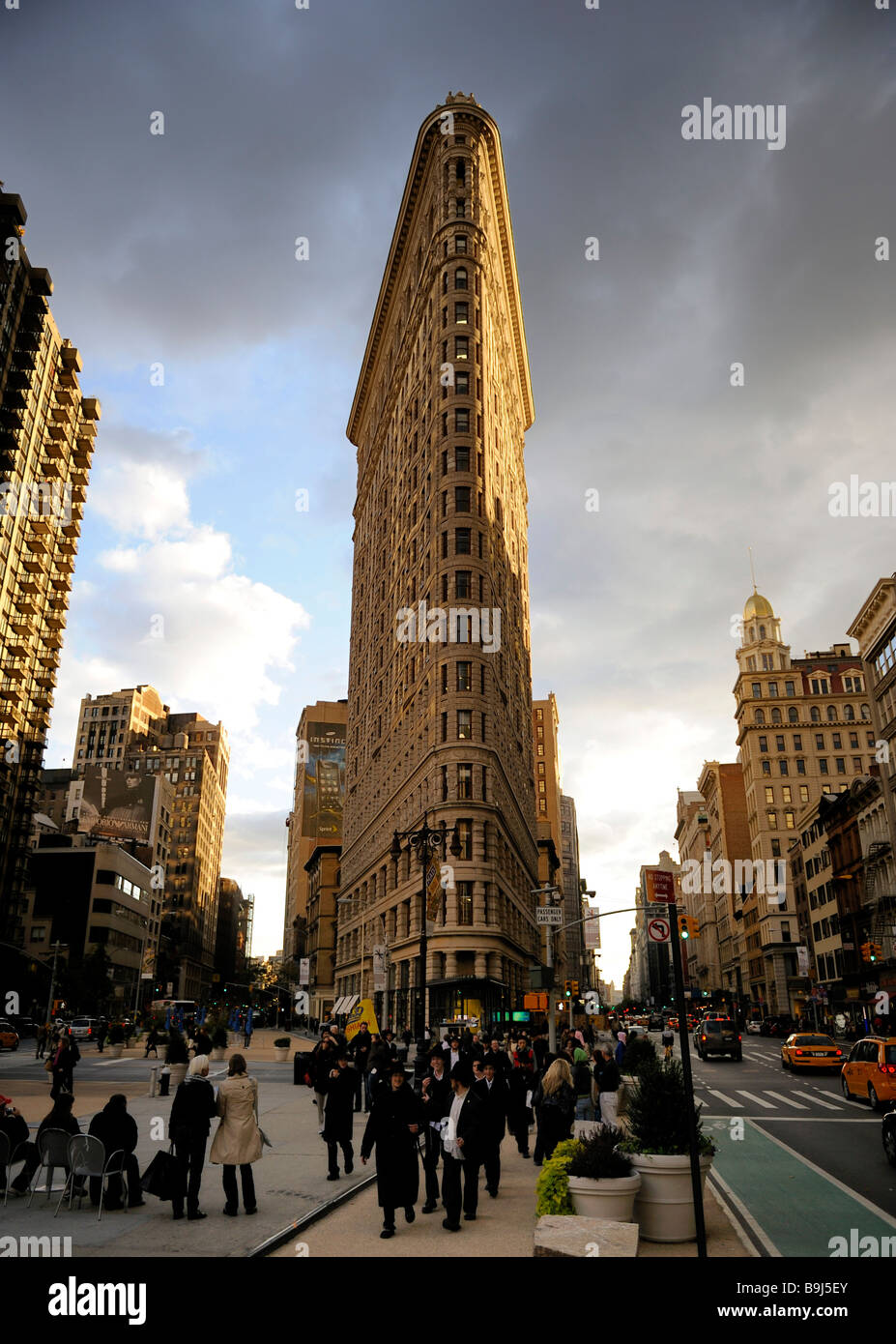 Flatiron Building di New York City, Stati Uniti d'America Foto Stock