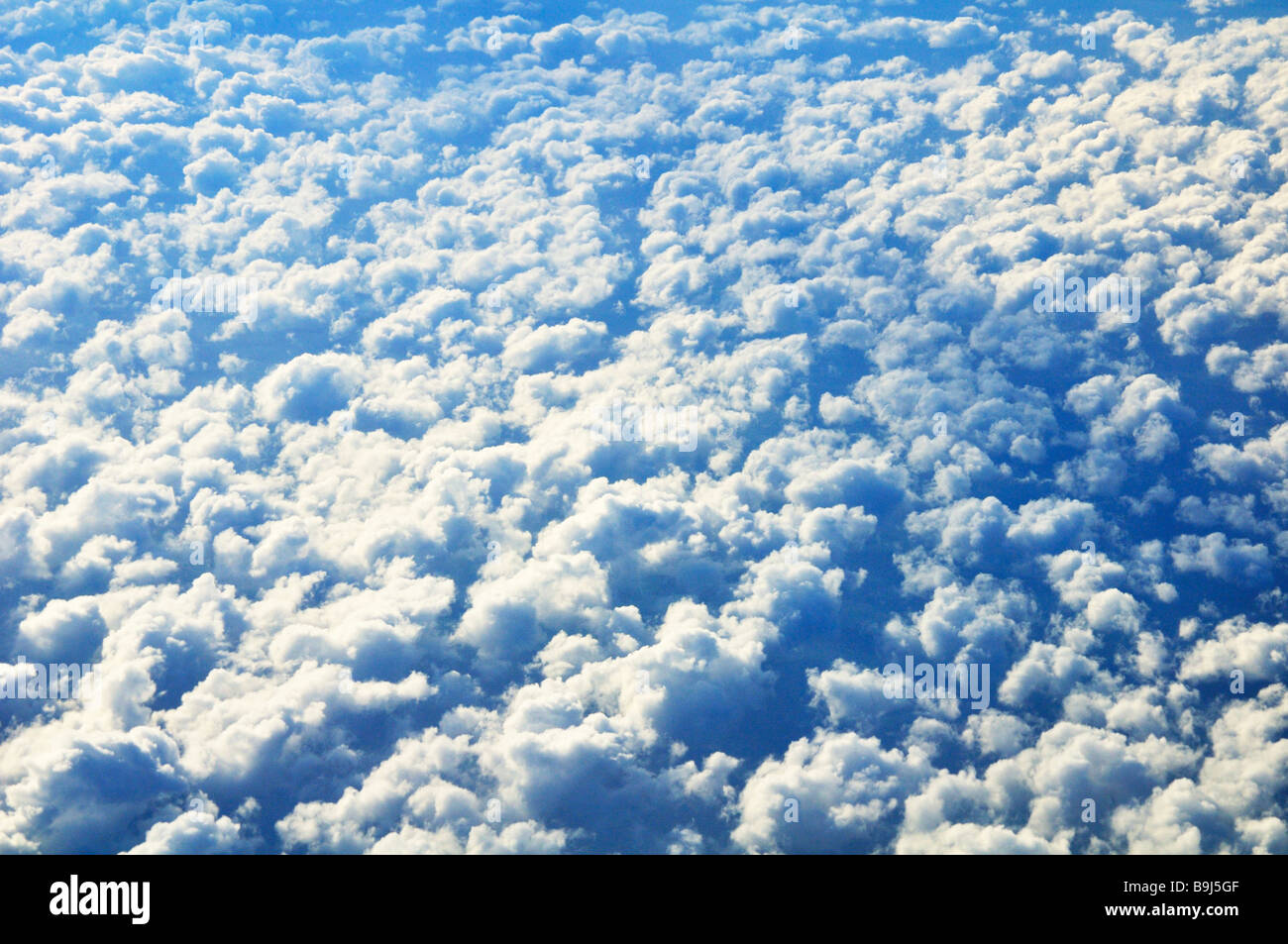 Nuvole visto da sopra Foto Stock