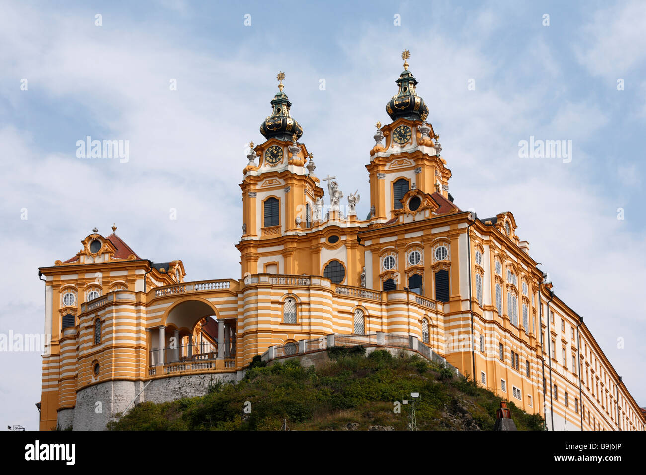 Melk Monastero, Wachau, Bassa Austria e Europa Foto Stock