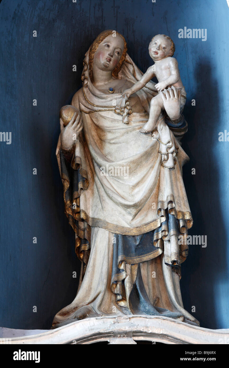 Madonna Judenburger' nella cappella della Madonna, San Nicolò città chiesa parrocchiale, Judenburg, Stiria, Austria, Europa Foto Stock