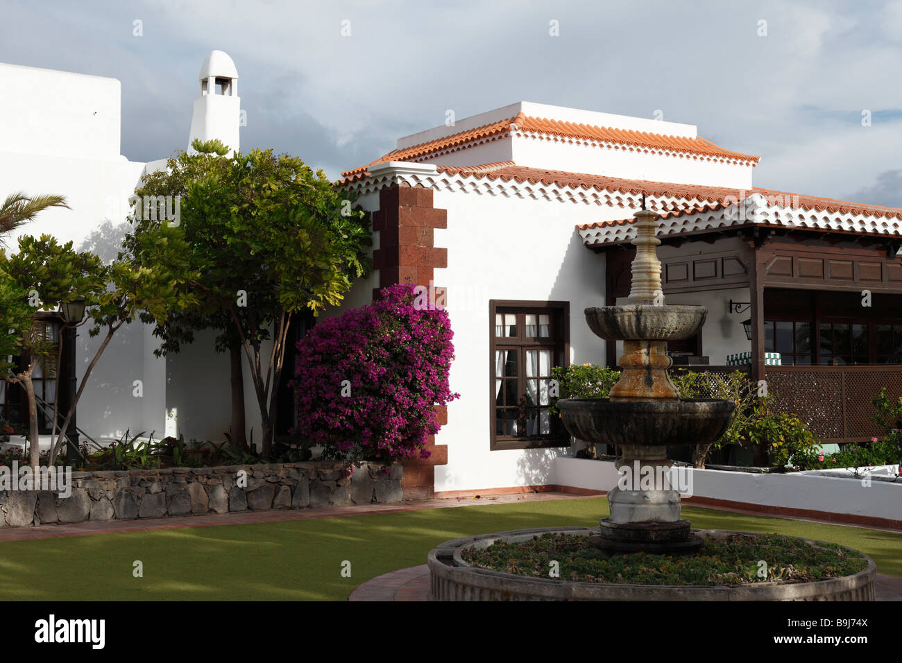Struttura Hotel Jardin Tecina, Playa de Santiago, La Gomera, Canarie, Isole Canarie, Spagna, Europa Foto Stock