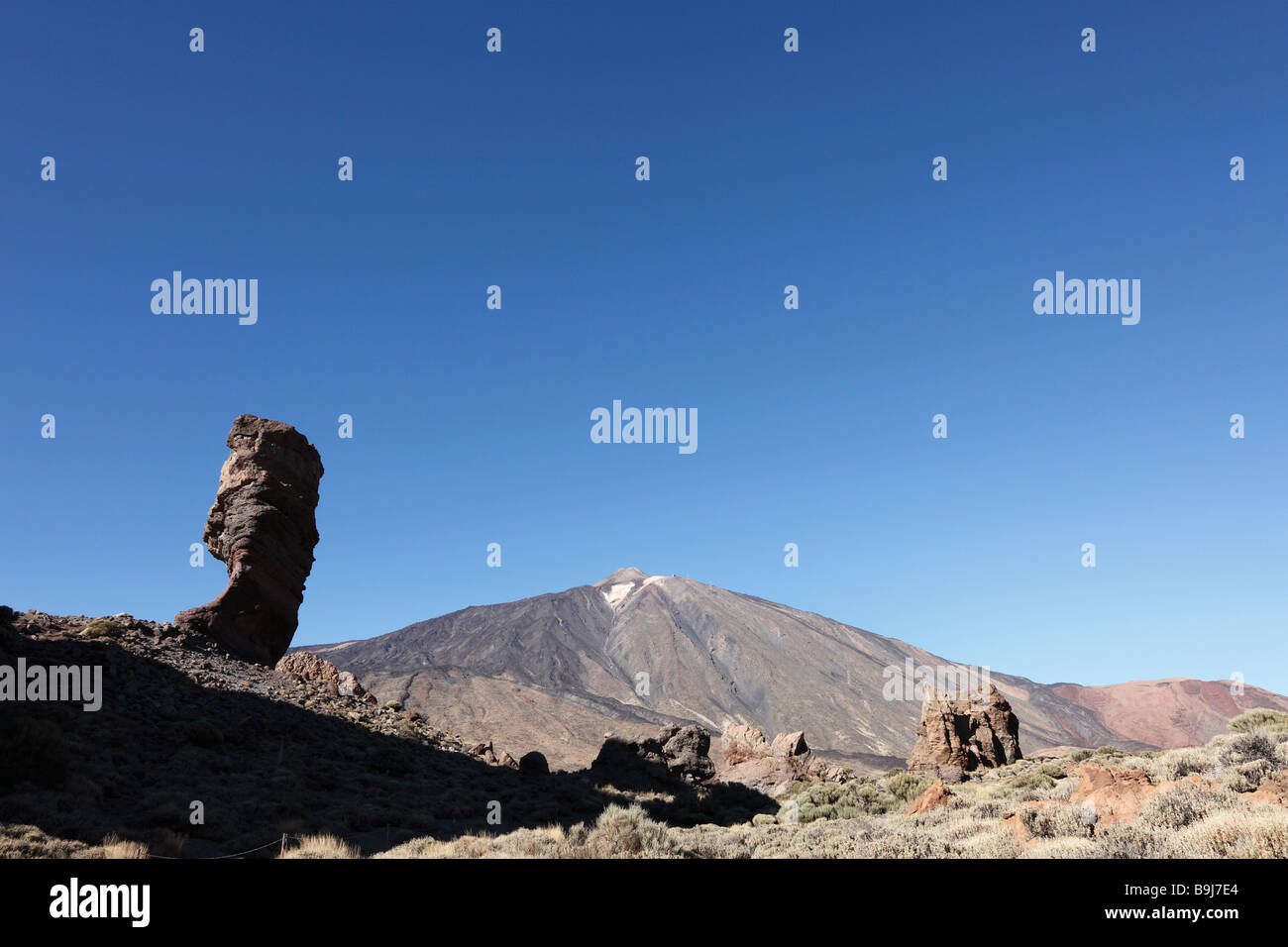 Roques de Garcia, Mt Teide, Canades del Parco Nazionale del Teide, Tenerife, Isole Canarie, Spagna, Europa Foto Stock
