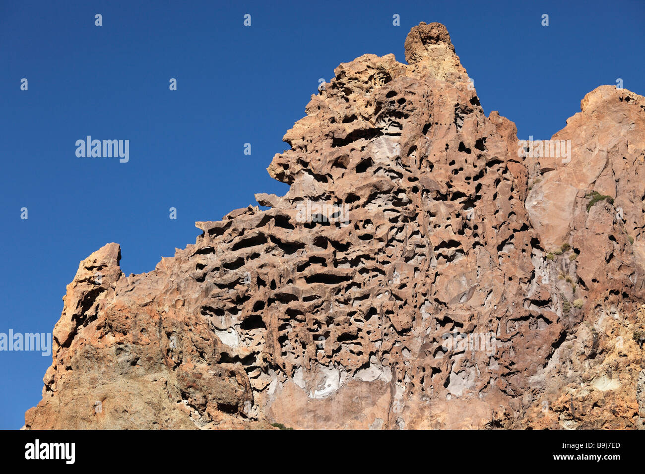 Roques de Garcia, Mt Teide, Canades del Parco Nazionale del Teide, Tenerife, Isole Canarie, Spagna, Europa Foto Stock