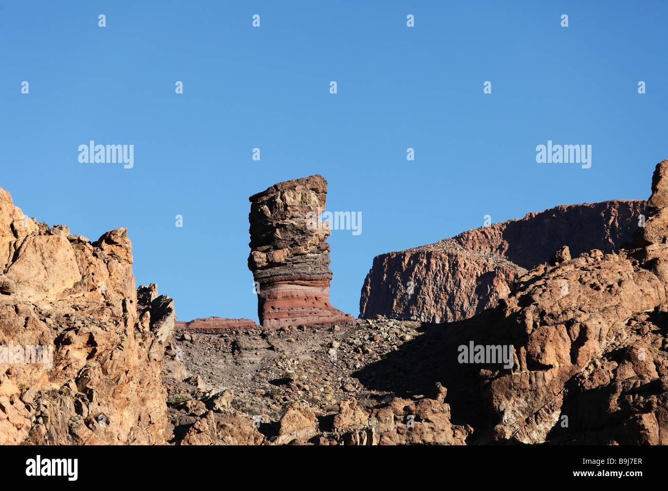 Roques de Garcia, Canades del Parco Nazionale del Teide, Tenerife, Isole Canarie, Spagna, Europa Foto Stock