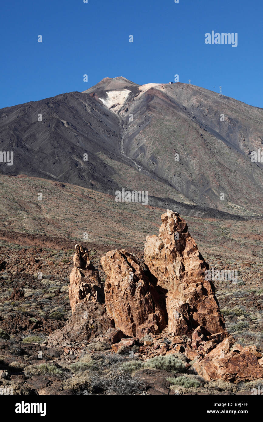 Vulcano Teide, Canadas del Teide National Park, Tenerife, Isole Canarie, Spagna, Europa Tenerife, Isole Canarie, Spagna, Europa Foto Stock