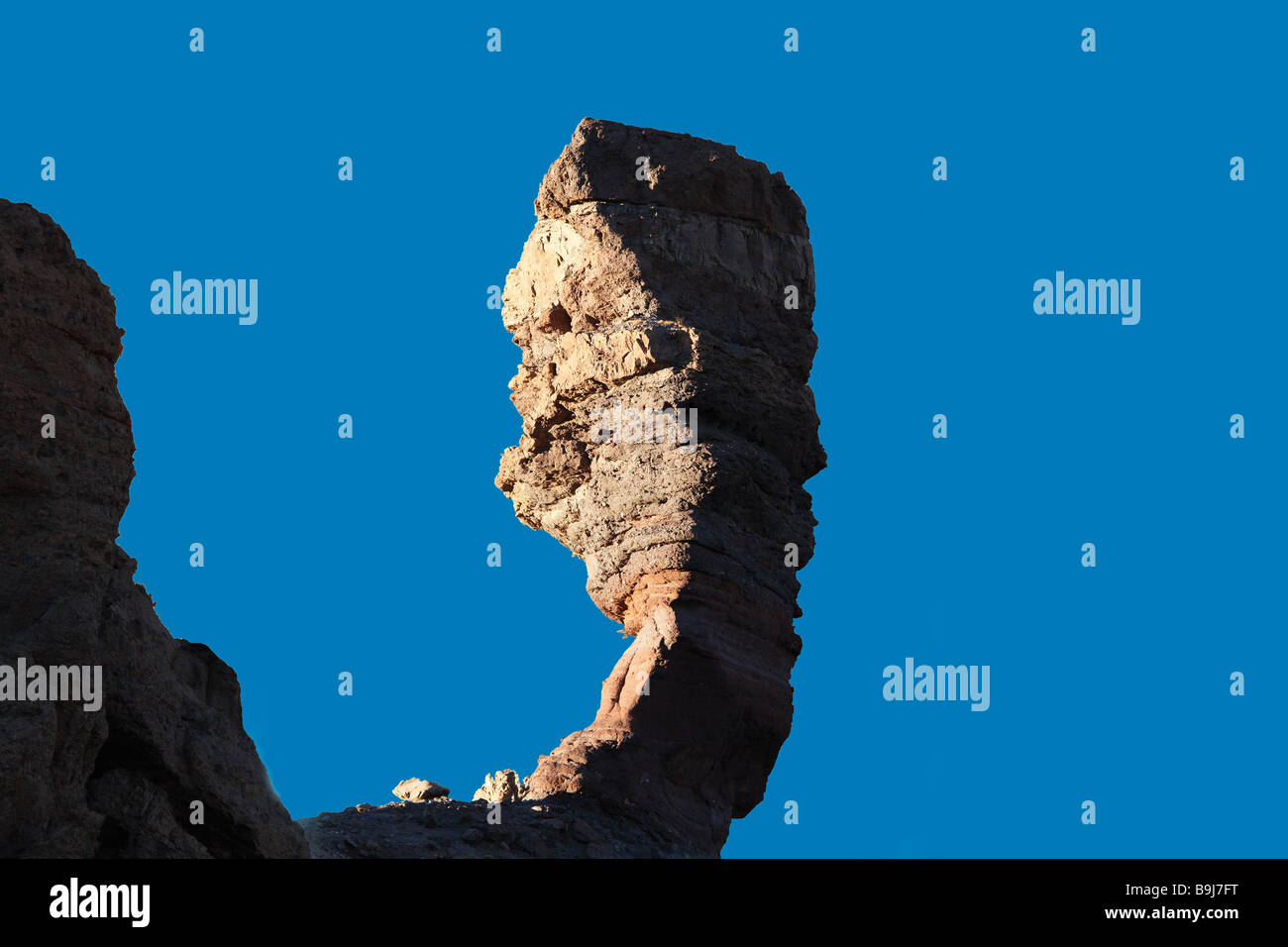 Pezzo di formazione rocciosa Roques de Garcia, Tenerife, Isole Canarie, Spagna, Europa Foto Stock