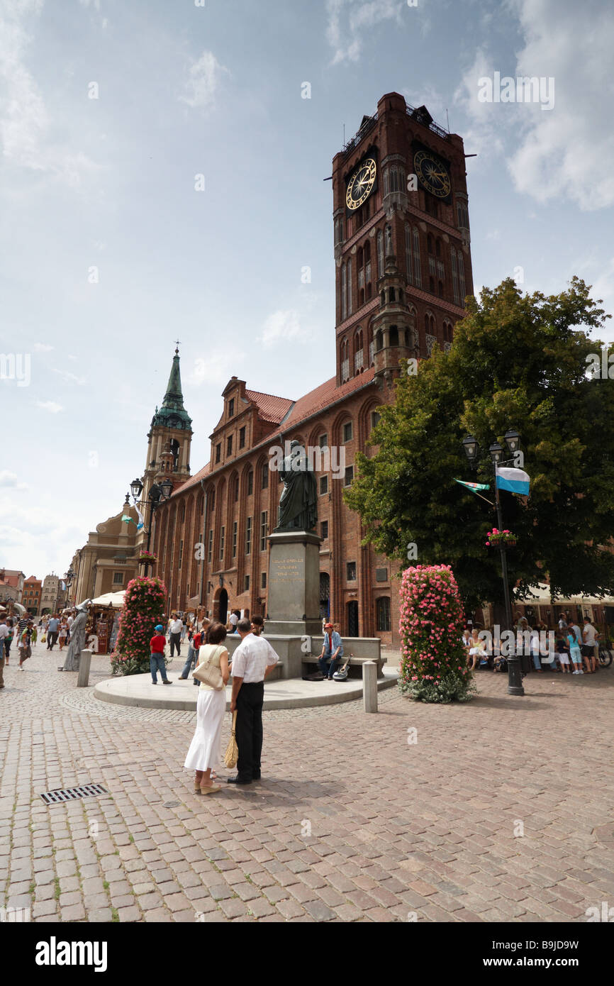 Vista della Città Vecchia, Torun, Polonia Foto Stock