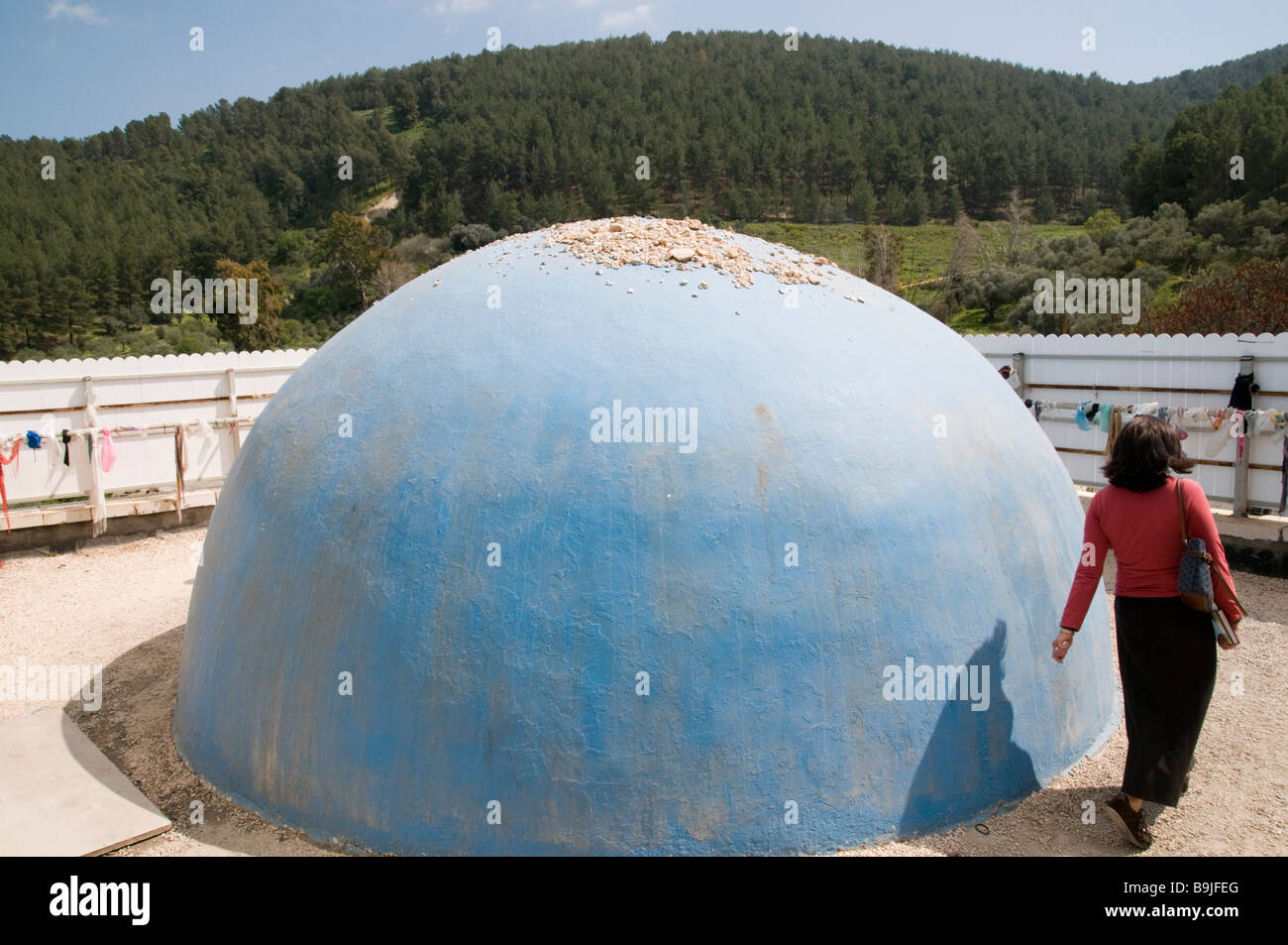 Israele Galilea superiore Amuka la tomba di Yonatan ben Uziel luogo di pellegrinaggio Foto Stock