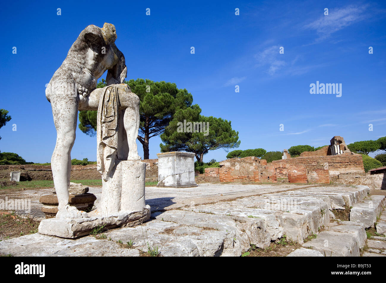 L'Italia, Lazio, Ostia Antica sacra area repubblicana Foto Stock