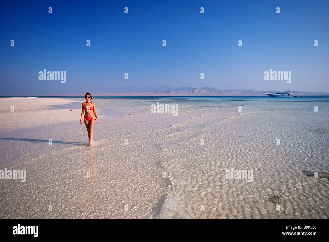 Egitto, deserto du Sinai, nei pressi di Sharm el Sheikh e del Mar Rosso, turistico Foto Stock