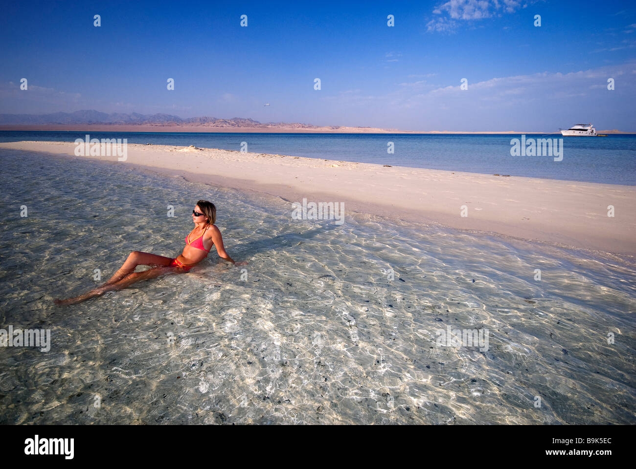 Egitto, deserto du Sinai, nei pressi di Sharm el Sheikh e del Mar Rosso, turistico Foto Stock
