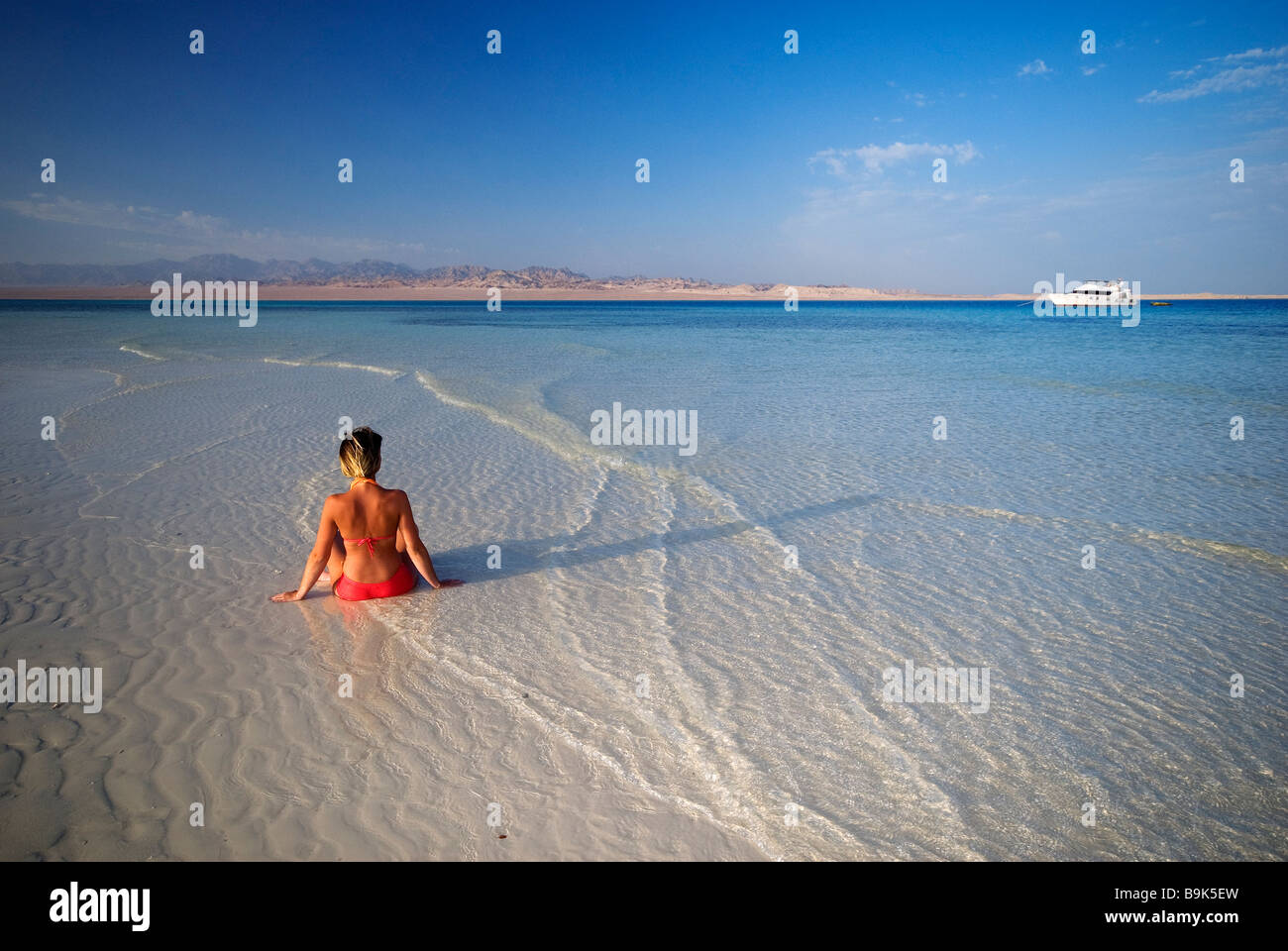 Egitto, deserto du Sinai, nei pressi di Sharm el Sheikh e del Mar Rosso, turistico Foto Stock