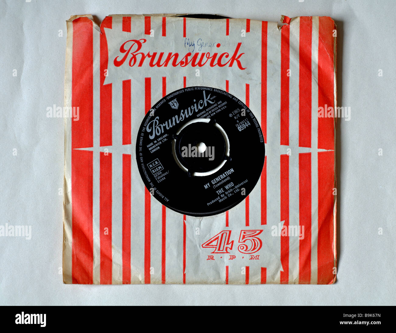 Dischi in Vinile, 'My Generation' dall'OMS Foto Stock