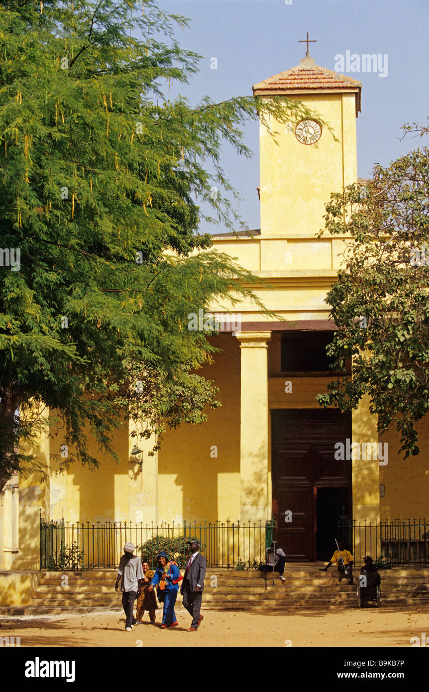 Il Senegal, Ile de Goree classificato come patrimonio mondiale dall' UNESCO, San Carlo Chiesa Borromee Foto Stock