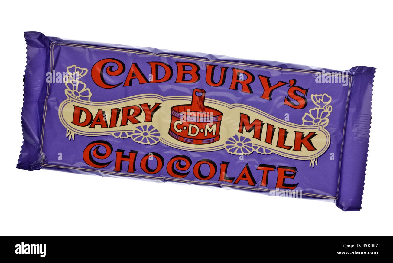 Cadbury Dairy Milk Chocolate Bar celebra i suoi cento anni Foto Stock