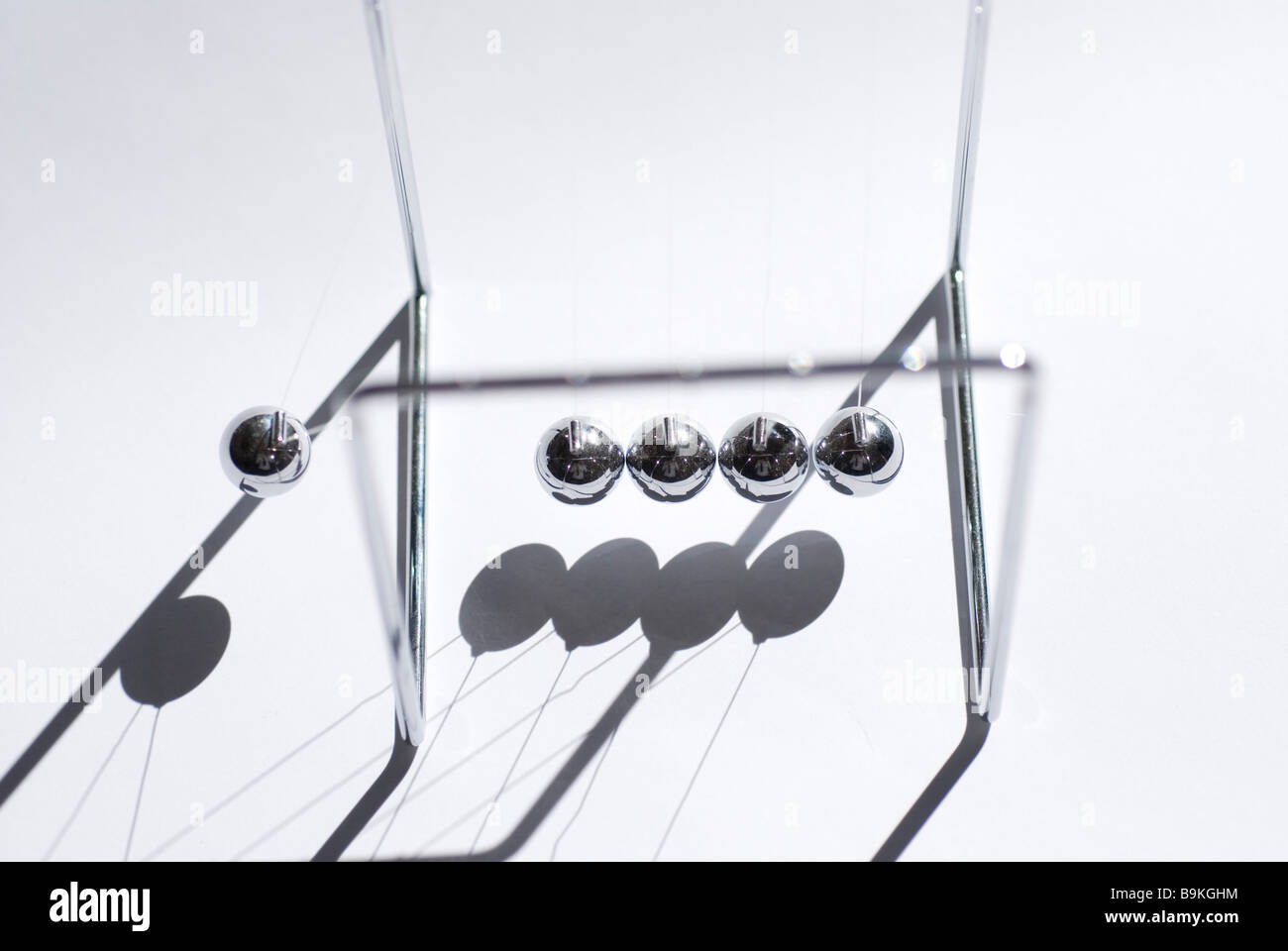 Culla di Newton Foto Stock