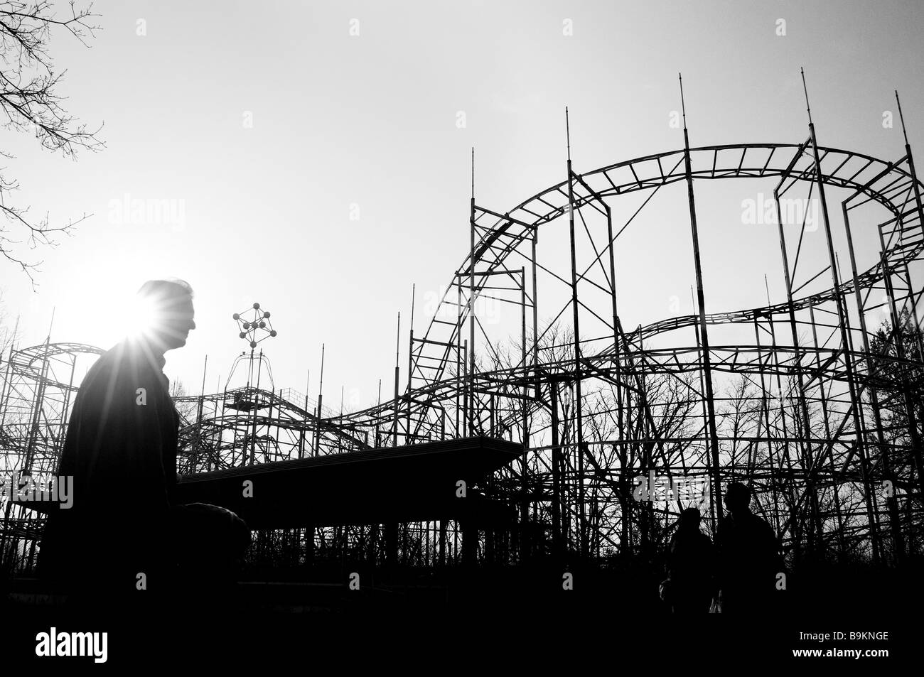 Abbandonate le montagne russe, Italia Foto Stock