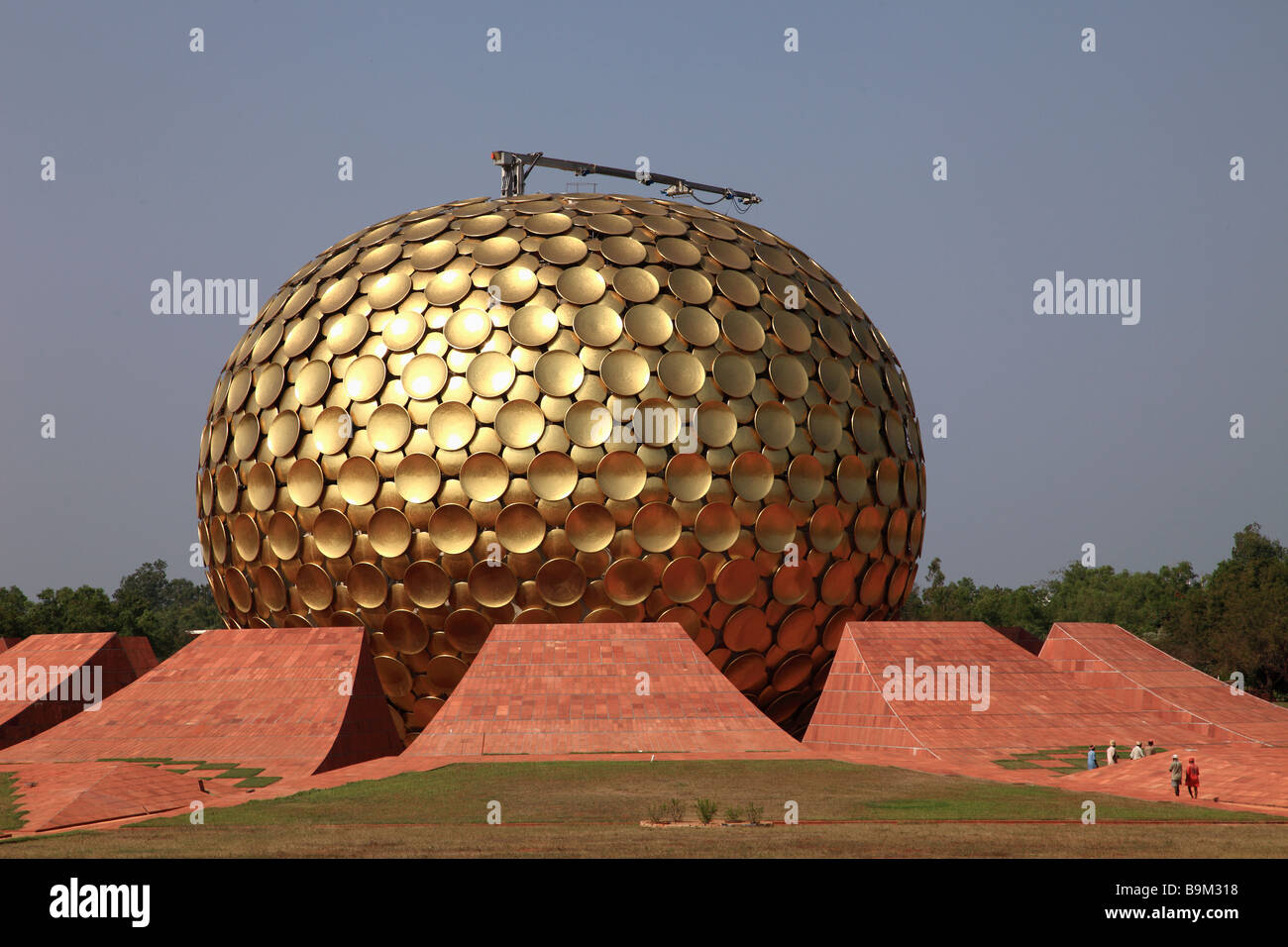 India Puducherry Pondicherry Auroville Matri Mandir Foto Stock