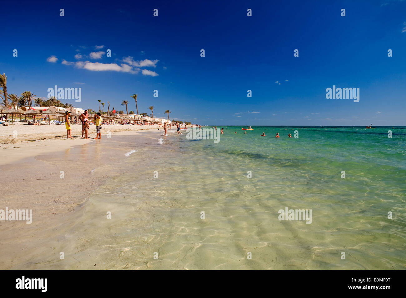 La Tunisia, Sud-est, Zarzis, Spiaggia Foto Stock