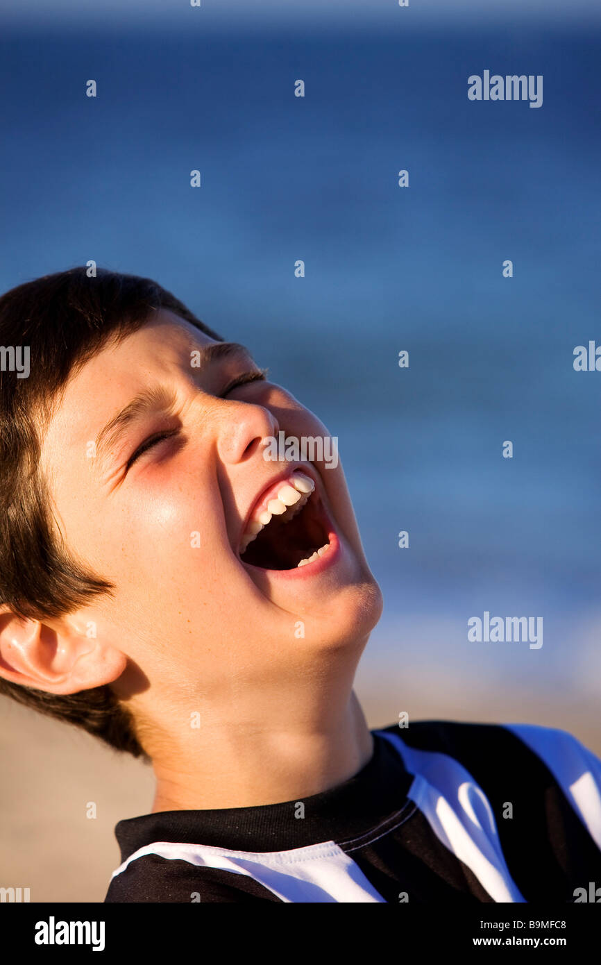 La Tunisia, Sud-est, Zarzis, bambino Foto Stock