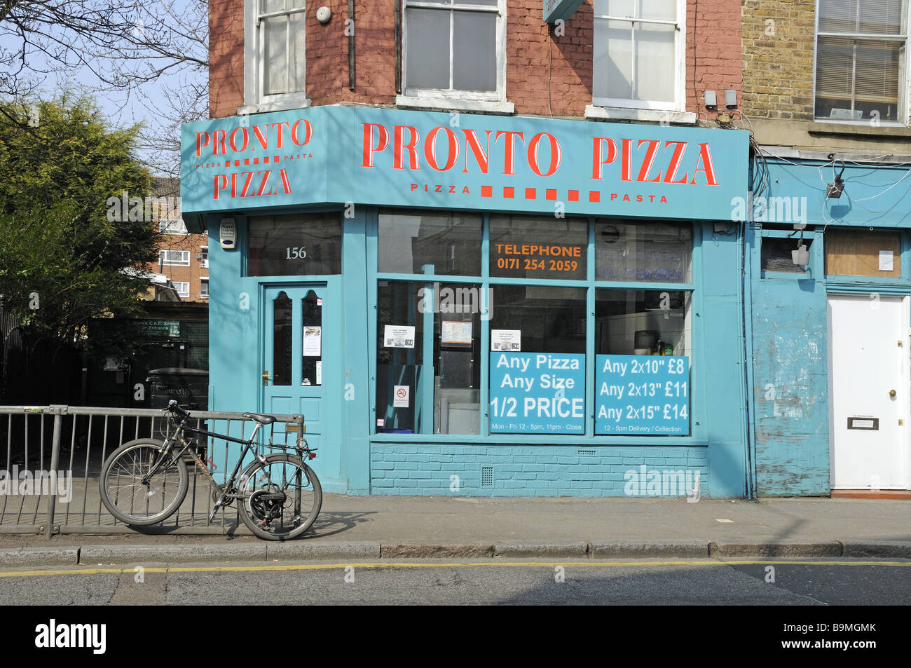 Pizza Pronto Stoke Newington Church Street Hackney Londra Inghilterra REGNO UNITO Foto Stock