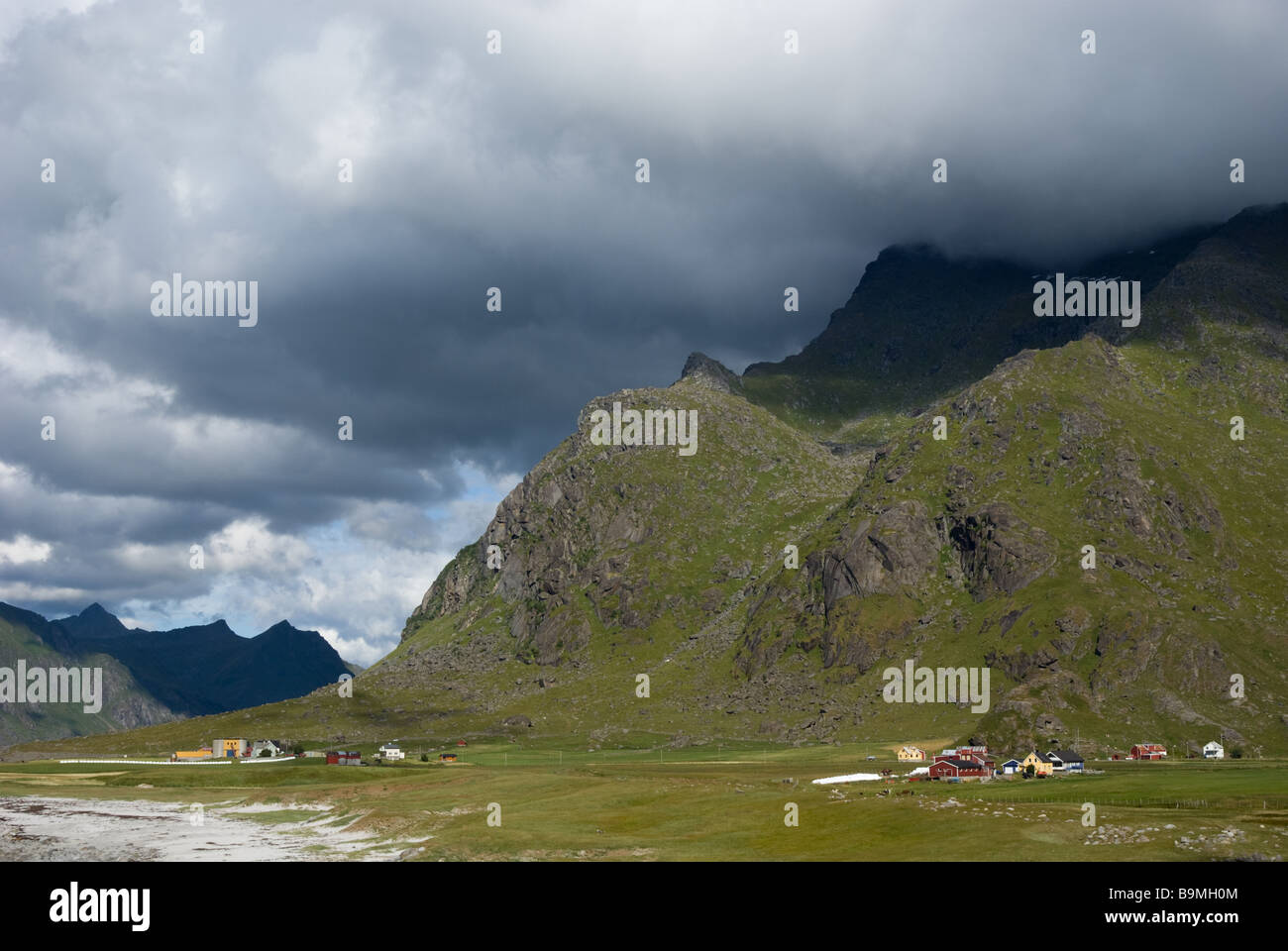 Utakleiv, Vestvågøy, Lofoten, Nordland, Norvegia, Scandinavia, Europa Foto Stock