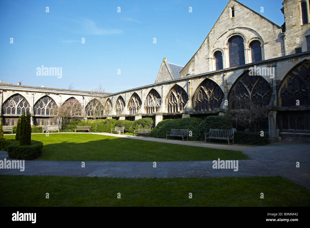 La cattedrale di Gloucester, Gloucester, England, Regno Unito Foto Stock