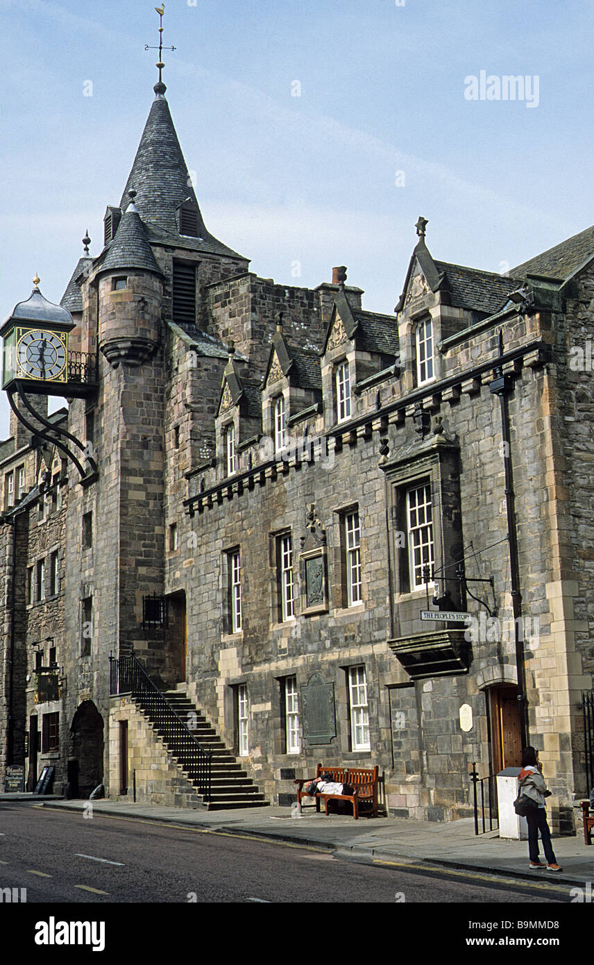 Edinburgh, uscita al casello di Canongate Foto Stock