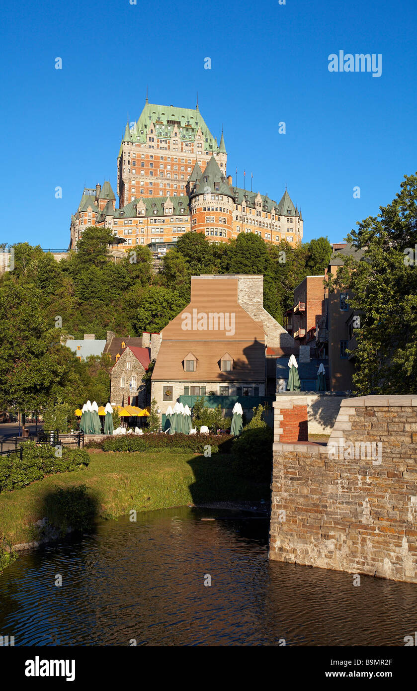 Canada, Québec, Provincia di Quebec City, Città Vecchia classificata patrimonio mondiale dall UNESCO, Petit Champlain district fortificazioni a Foto Stock