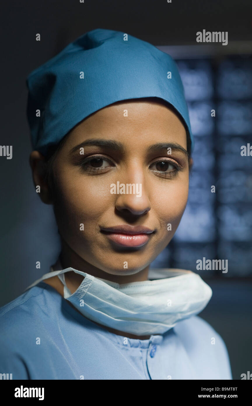 Ritratto di un medico di sesso femminile Foto Stock