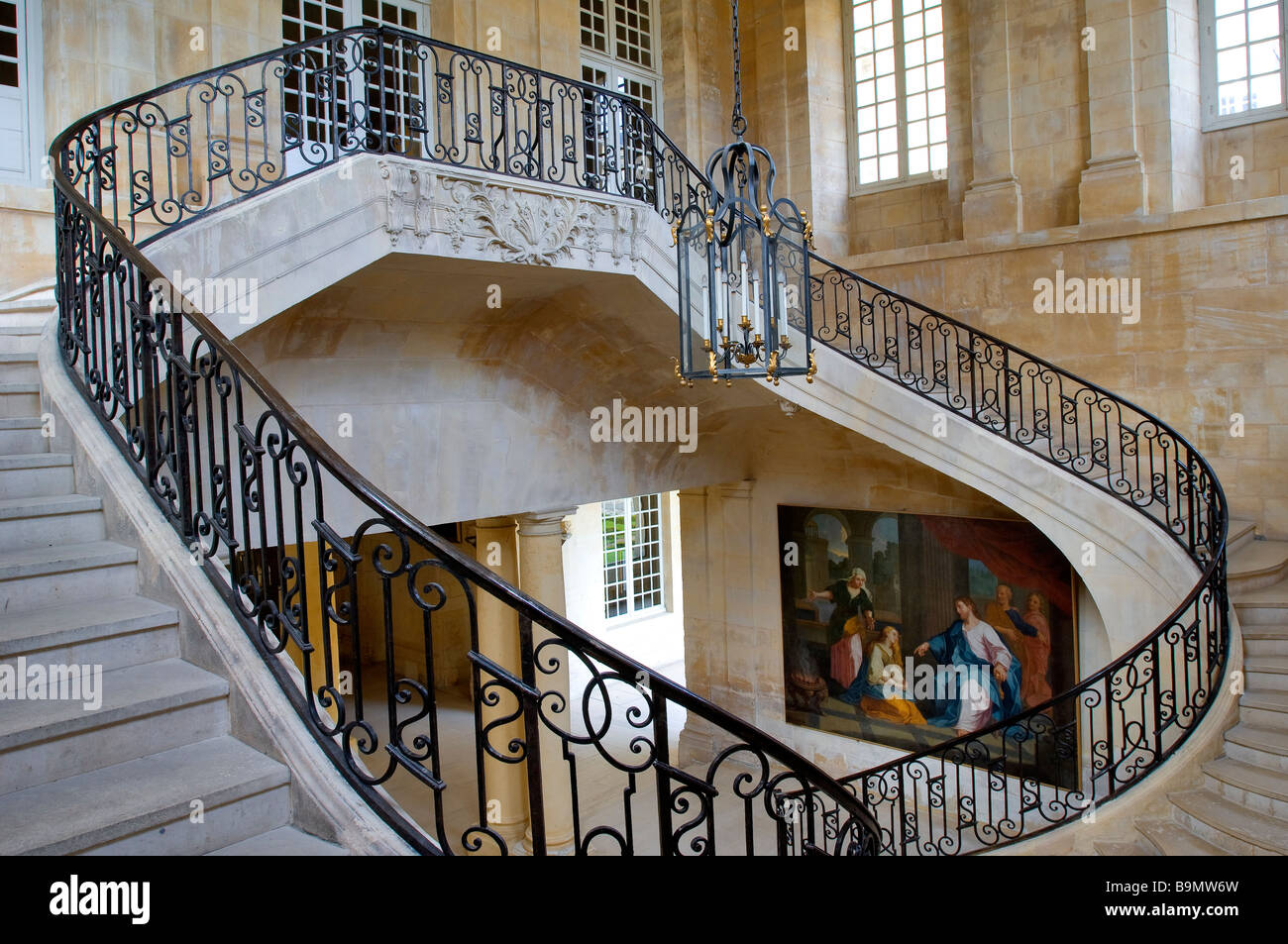 Francia, Calvados, Caen, l'Abbaye aux Dames (Abbazia di donne) Foto Stock