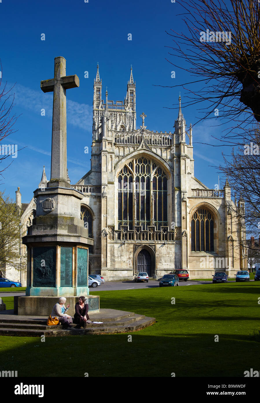 La cattedrale di Gloucester, Gloucester, England, Regno Unito Foto Stock