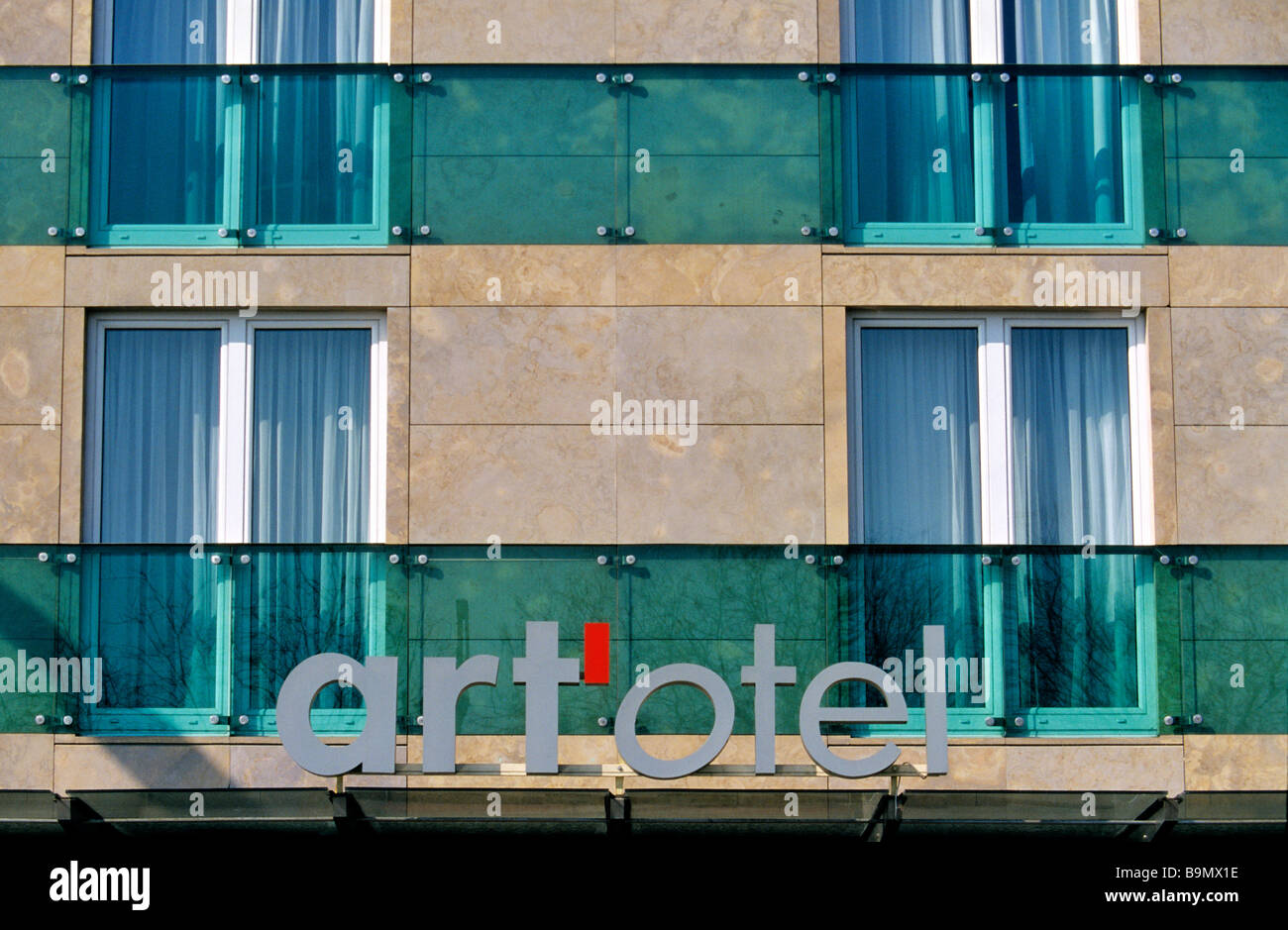 Ungheria, Budapest, Art'otel, facciata dell'hotel Foto Stock