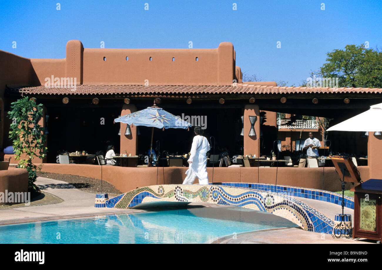 Zambia Sud della provincia, Livingstone, Royal Livingstone Hotel Foto Stock