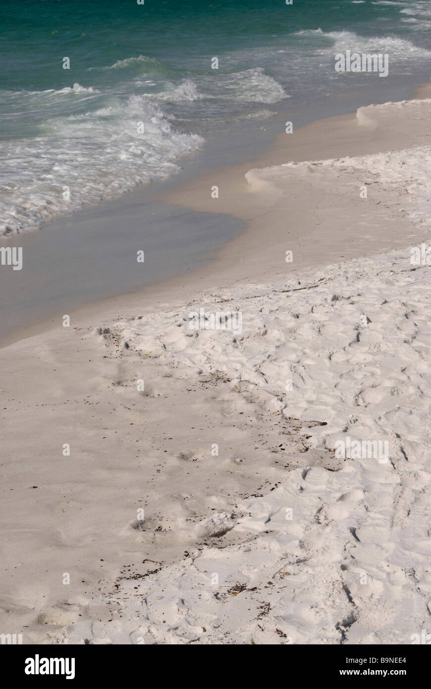 Spiaggia di sabbia bianca di Destin, in Florida. Foto Stock