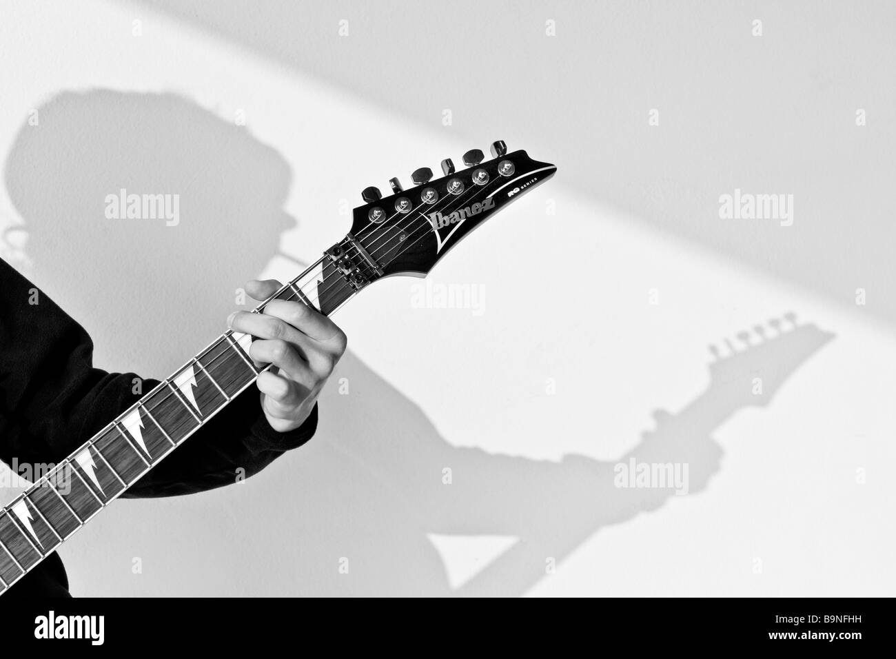 Chitarra strumenti musicali chitarre Foto Stock