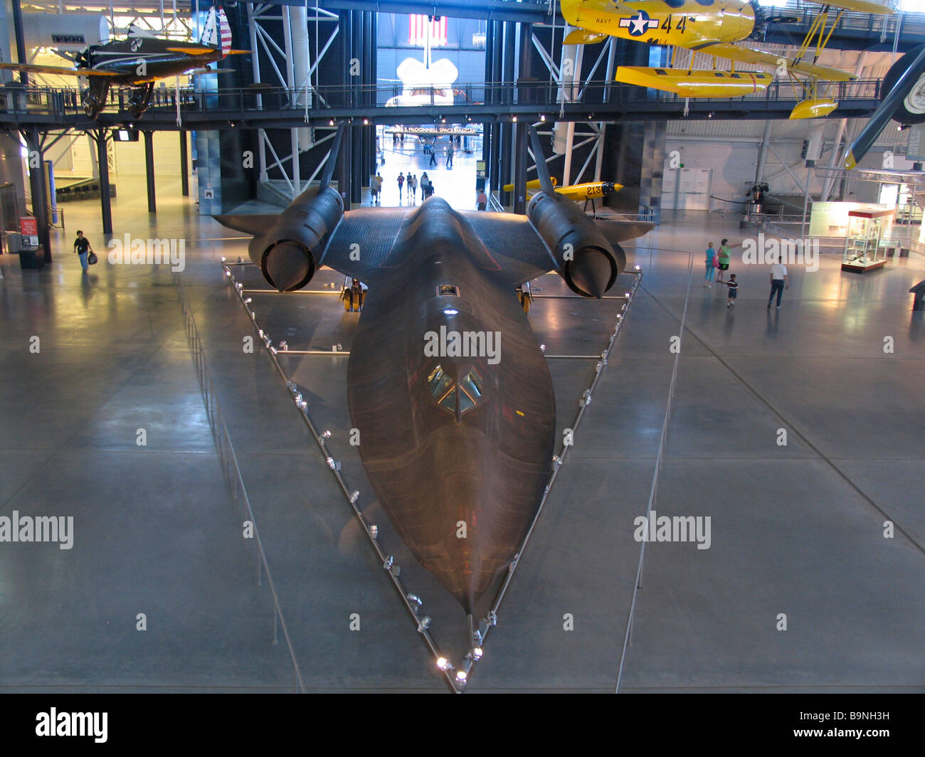 Il Lockheed SR 71 long range Mach 3 strategico aerei di ricognizione Foto Stock