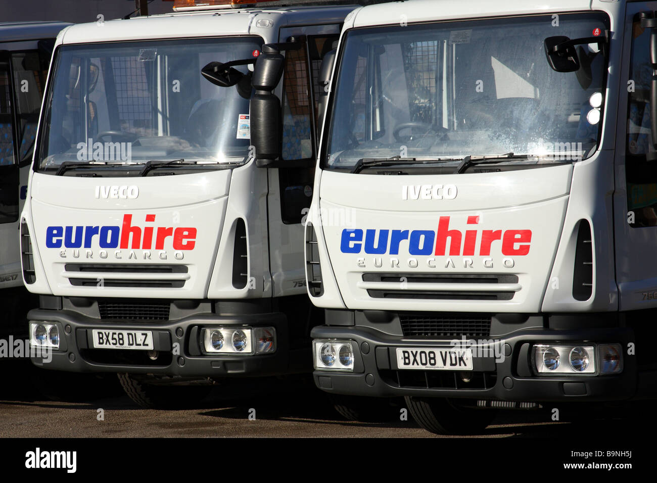 Commerciale Eurohire noleggio del veicolo. Foto Stock