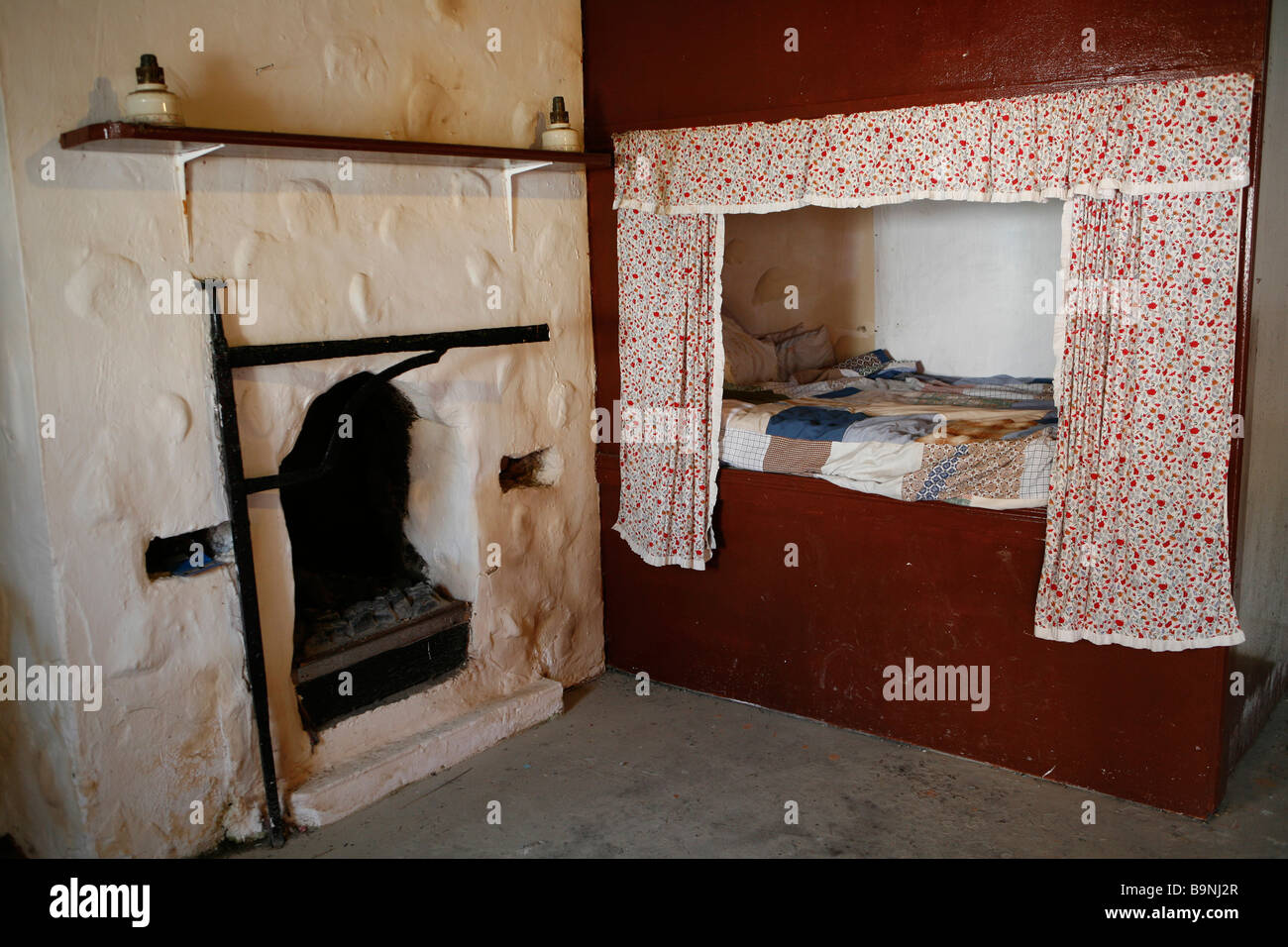 Doagh carestia Village (museo all'aperto), Repubblica di Irlanda. Foto Stock