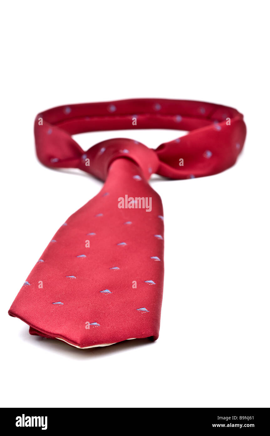Primo piano di un rosso cravatta business Foto Stock