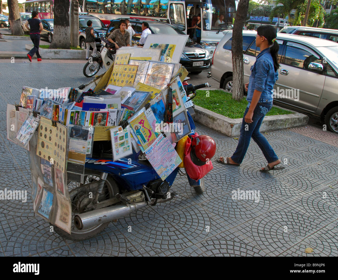 L'Ufficio Generale delle Poste edificio, a Saigon, a Ho Chi Minh City, Vietnam Foto Stock