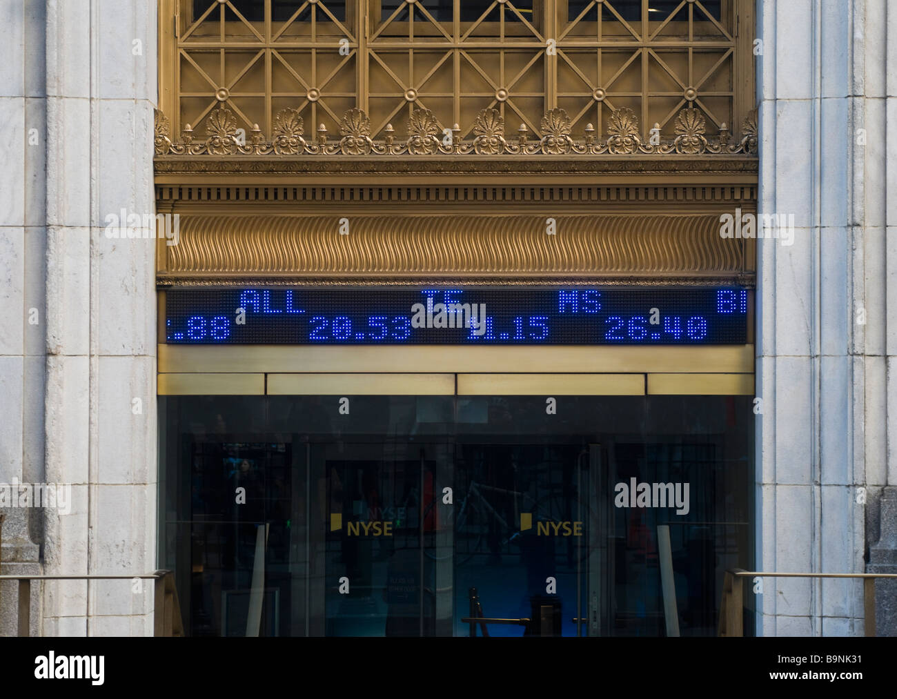 New York NY 24 marzo 2009 New York Stock Exchange Foto Stock
