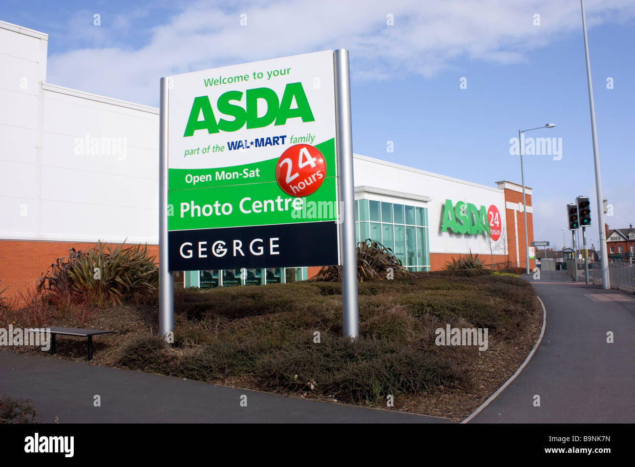Supermercato Asda di Fleetwood Lancashire Foto Stock
