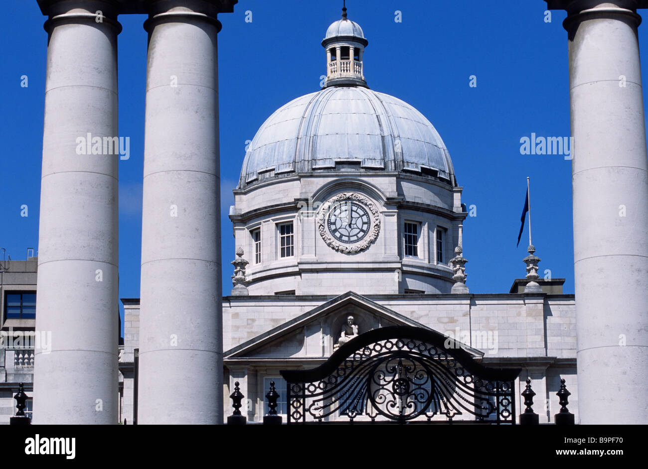 In Irlanda la contea di Dublino, Dublino, Merrion Street, Edifici governativi (1922), stile edoardiano Foto Stock