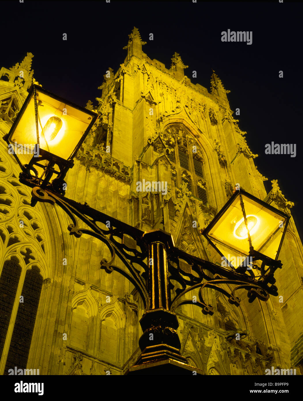 Il fronte ovest di York Minster North Yorkshire Foto Stock
