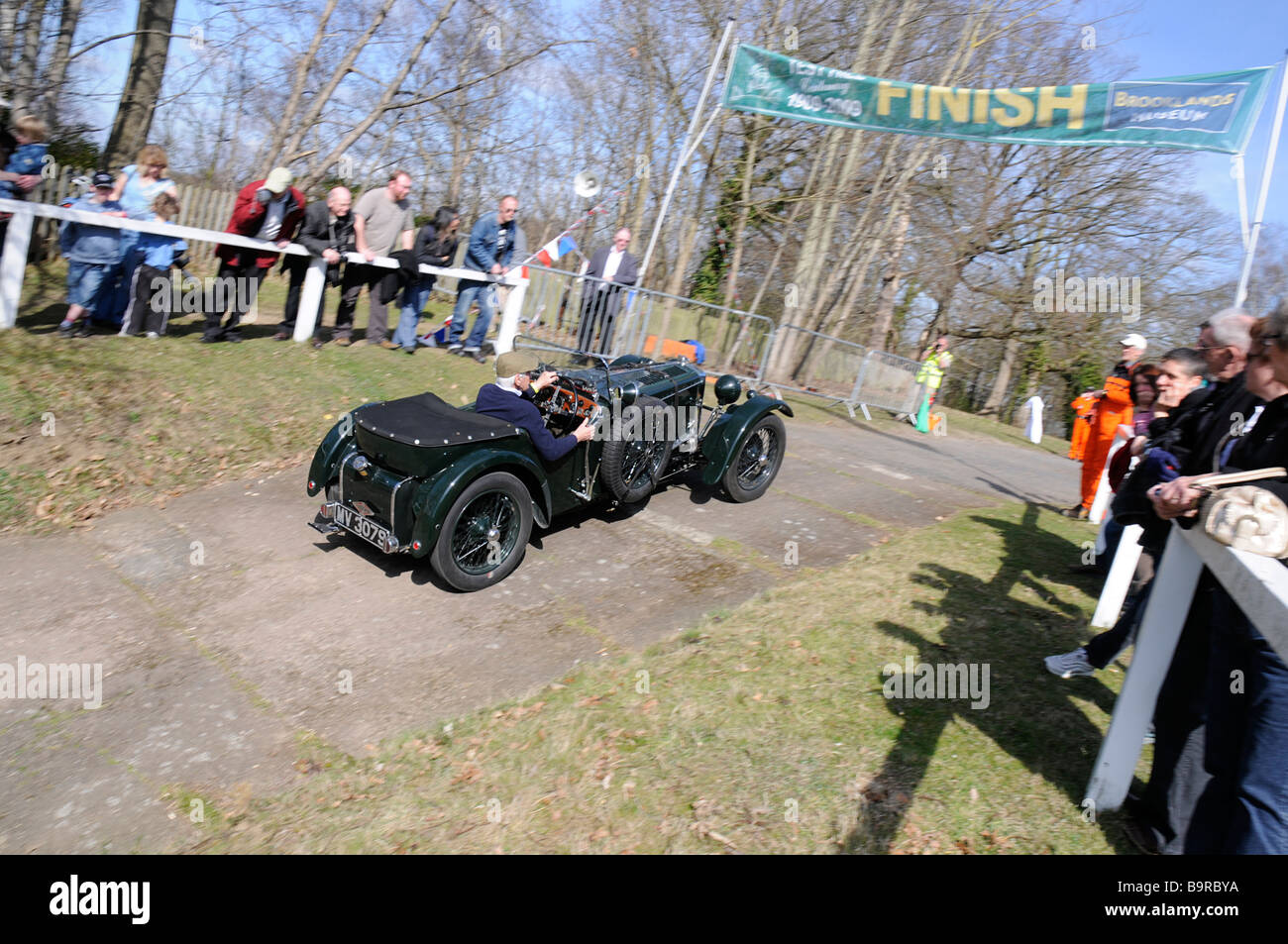 Prova di Brooklands Hill centenario evento 22 03 2009 Frazer Nash TT Replica 1932 Foto Stock