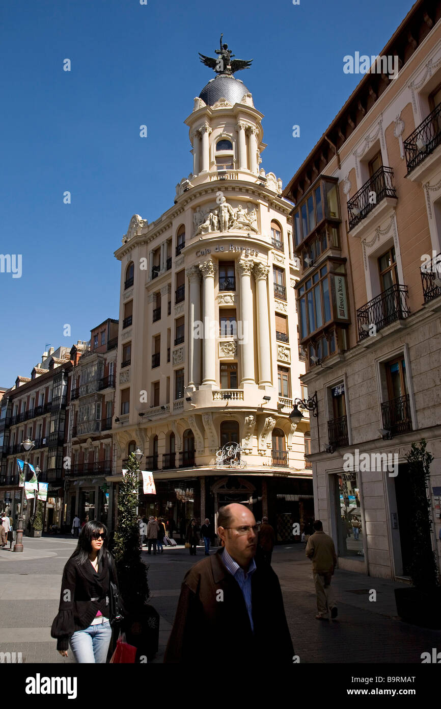 Gli edifici del centro storico di Valladolid Castiglia e Leon Spagna Foto Stock