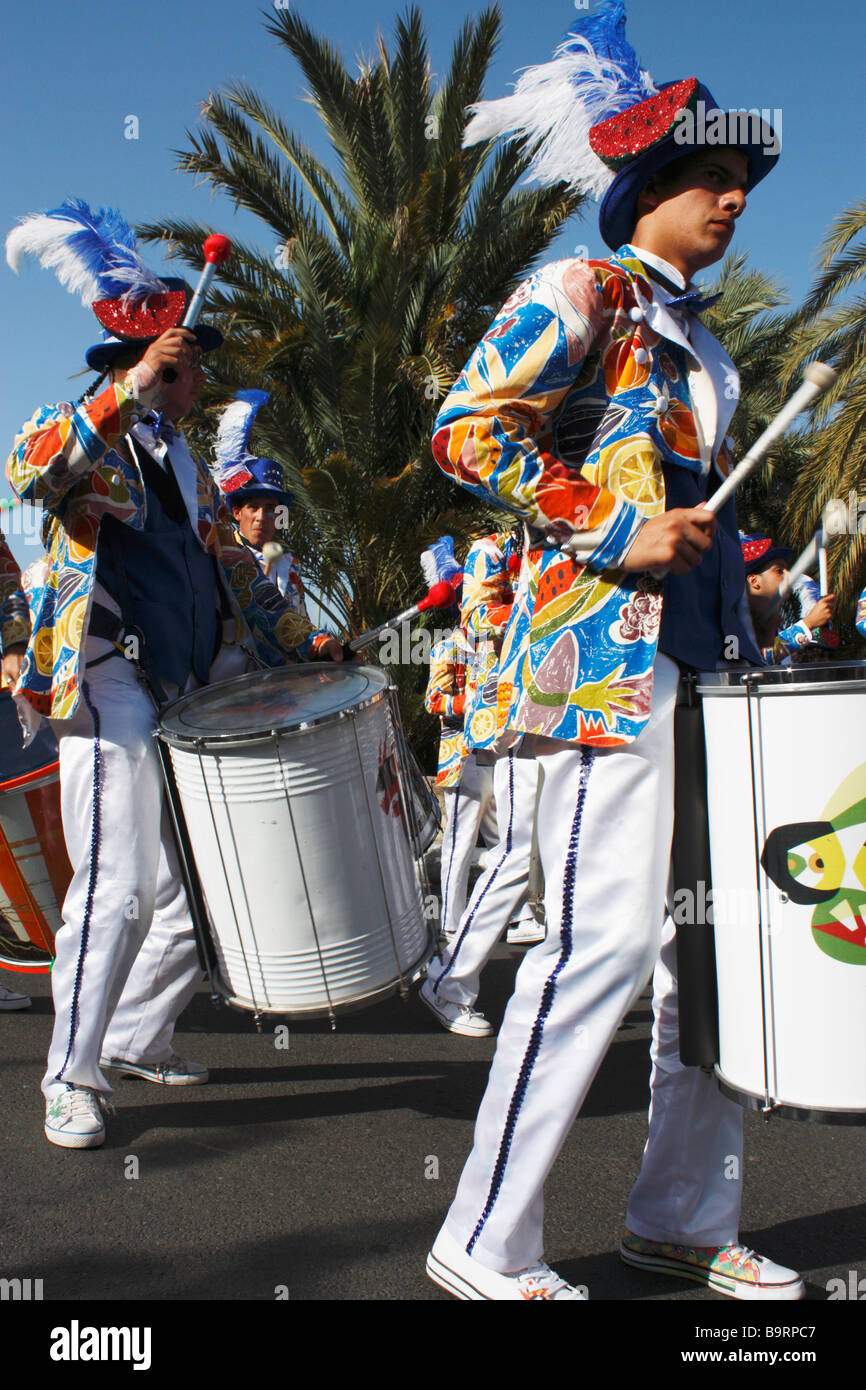 Il carnevale di Maspalomas a Gran Canaria nelle isole Canarie Foto Stock