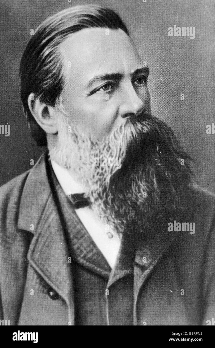 Friedrich Engels 1820 1895 Fondatore del comunismo scientifico Foto Stock