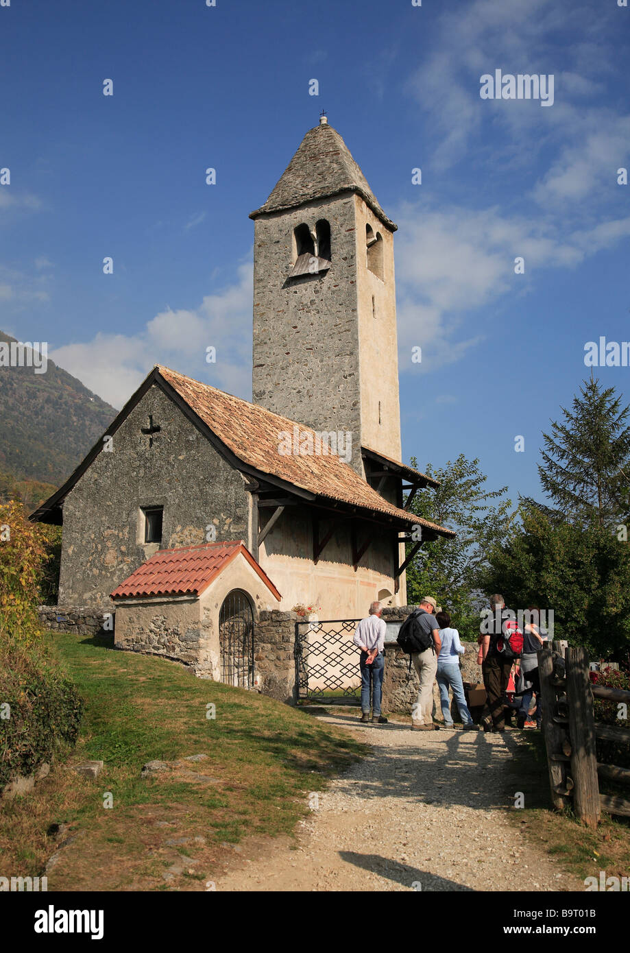 San Procolo chiesa a Naturno Naturno Trentino Italia Foto Stock
